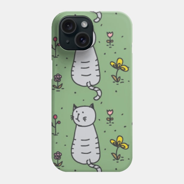Pattern cute cats ,Funny cats Phone Case by M.G Design 