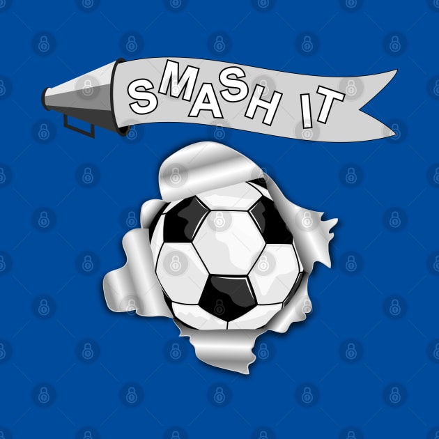 Smash It Soccer Ball by Designoholic