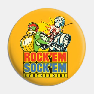 Rock'em Sock'em Synthezoids Pin