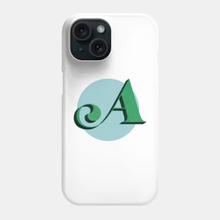 Letter A Monogram Phone Case