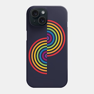 Groovy Waves  - Neon Rainbow Phone Case