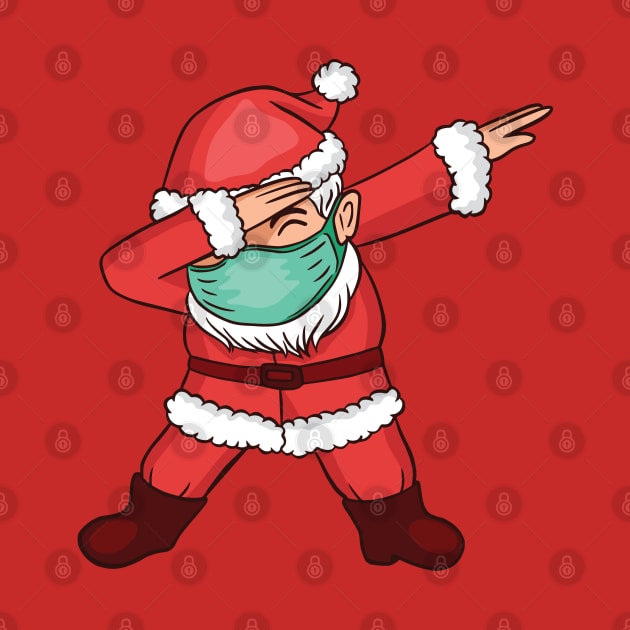 Dabbing Santa in Mask by madeinchorley