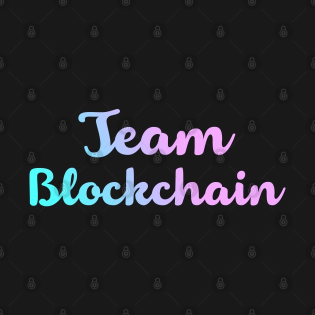 Team Blockchain - Pastel Gradient Bitcoin Ethereum Crypto Shirt T-Shirt by felixbunny