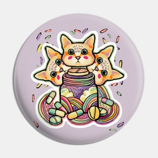 TRIPle cat Pin