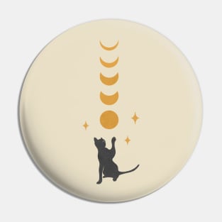 Cat and moon #2 Pin