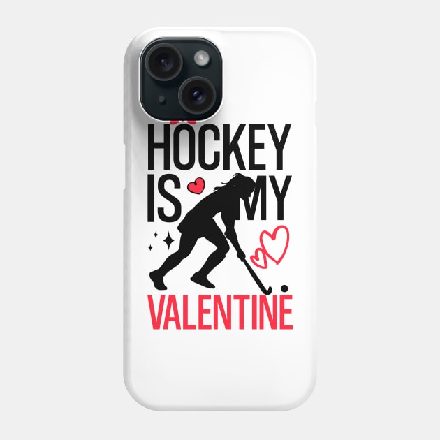 Hockey is Valentine's Day Ice Love Design Phone Case by click2print