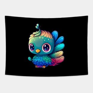 Beautiful peacock artwork Rainbow Tapestry