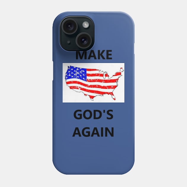 Make America God's Again Phone Case by Isaiah 5:20 Tees