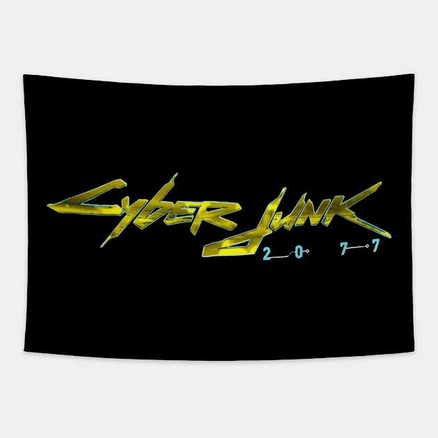 CyberJunk 2077 Tapestry by dflynndesigns