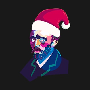 Christmas Van Gogh Santa T-Shirt