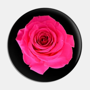 Rose red on black / Swiss Artwork Photography Pin