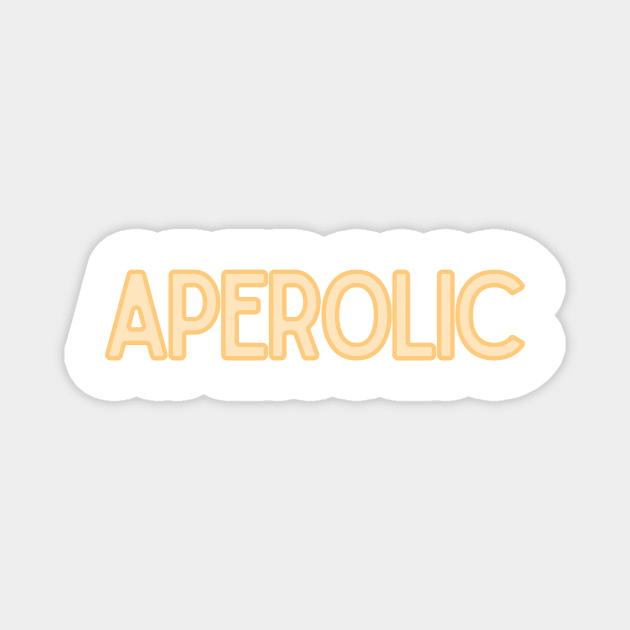 Aperolic Magnet by BloomingDiaries