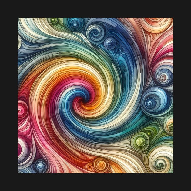 Psychedelic looking abstract illustration of Swirls by WelshDesigns