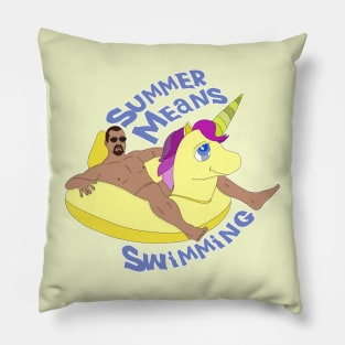 Summer Means Swimming Pillow