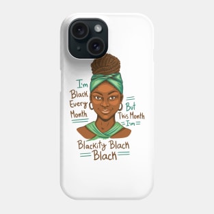 Black History Month Girl P Phone Case