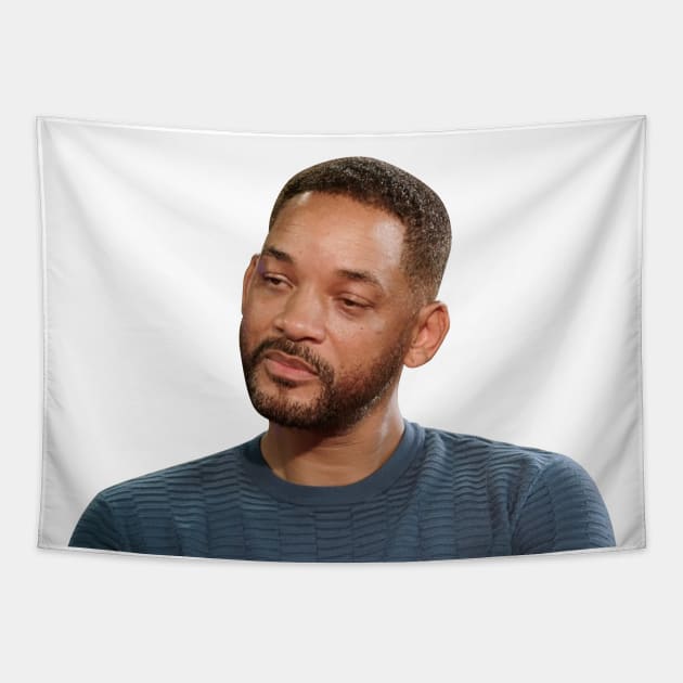 Sad Will Smith Tapestry by TextTees