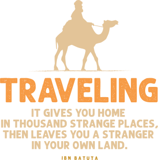 Traveling lover - traveling quote Magnet