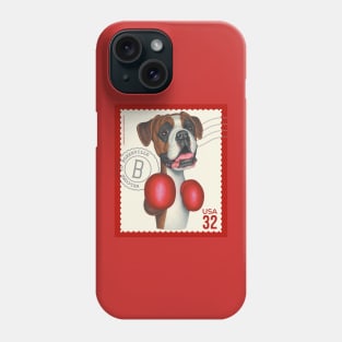 Funny Boxer Dog wearing cute Boxing Gloves Phone Case