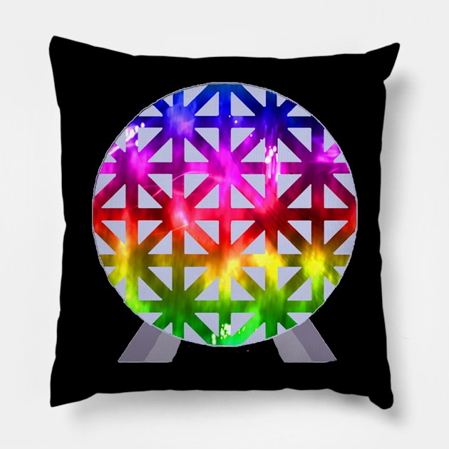 neon epcot Pillow by magicmirror