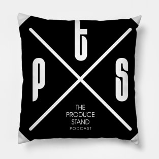 The Produce Stand Podcast patch black Pillow