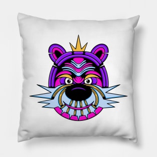 King mecha cyborg calvin fierce Pillow