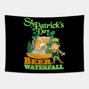 St Patricks Day Beer Waterfall Tapestry