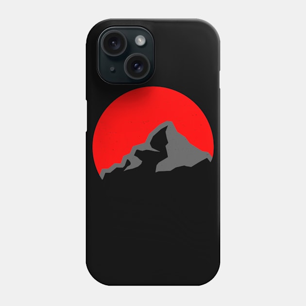 Red Mountain Sunshine Phone Case by pholange