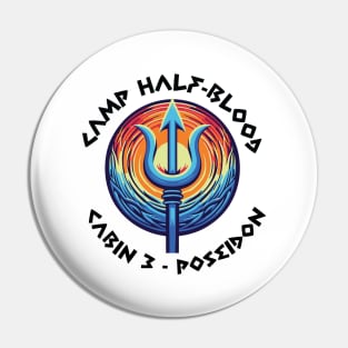 Cabin 3 Poseidon Pin