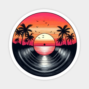 Yacht Rock Vinyl Record Magnet