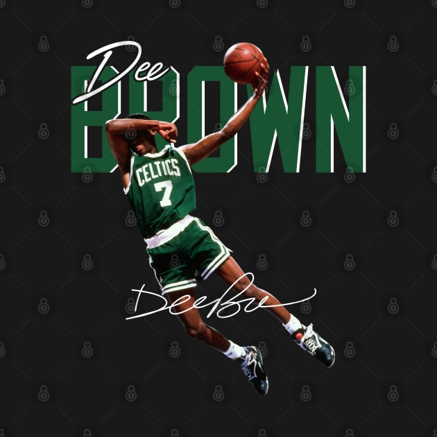 Dee Brown Basketball Legend Signature Vintage Retro 80s 90s Bootleg Rap Style by CarDE