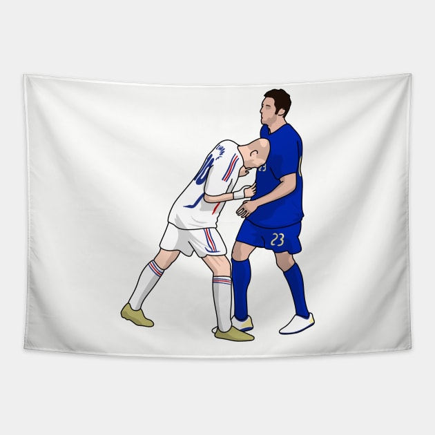 The headbutt zidane Tapestry by Rsclstar