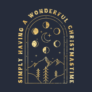 Vintage Gold Witchy Christmastime T-Shirt