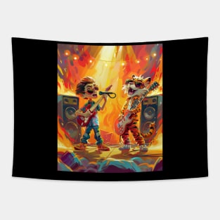 Snow Adventures with Calvin and Hobbes Tapestry