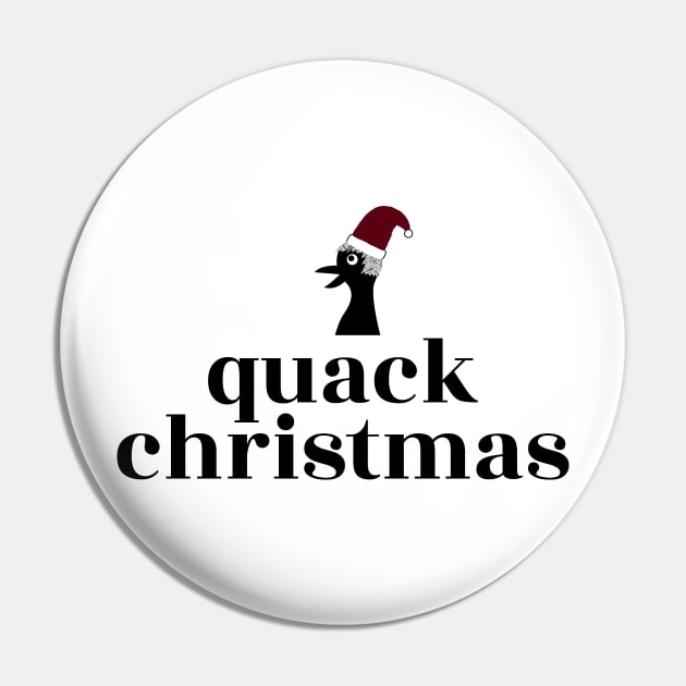 Duck Wearing a Santa Hat Pin by notami
