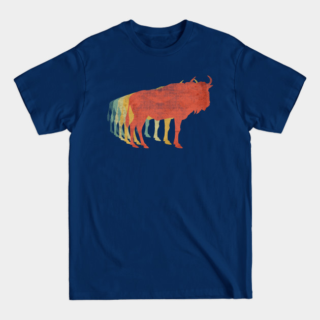 Disover Water Buffalo Retro Vintage Color - Water - T-Shirt