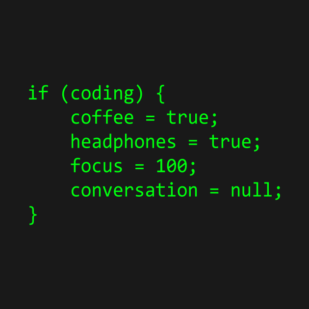 Programming Joke Coffee Focus Funny Coding by AmazingDesigns