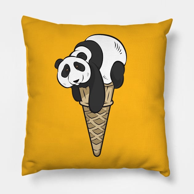 Panda Ice Cream Pillow by rycotokyo81