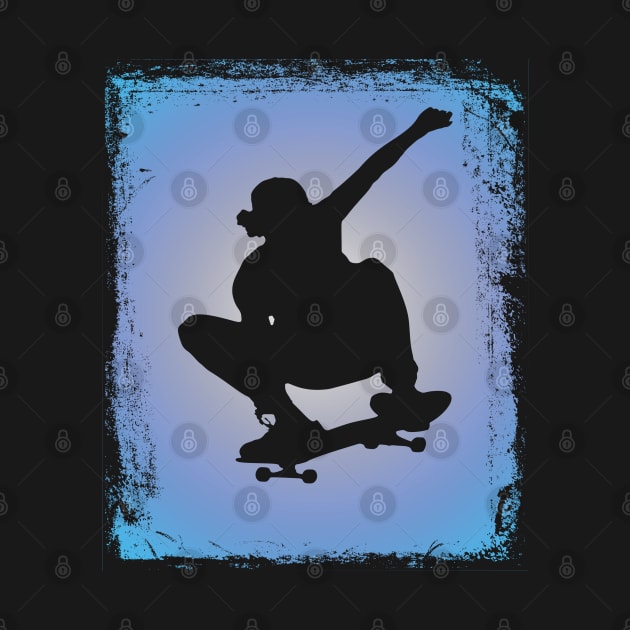 Skateboarding - Skateboarder Silhouette by Kudostees