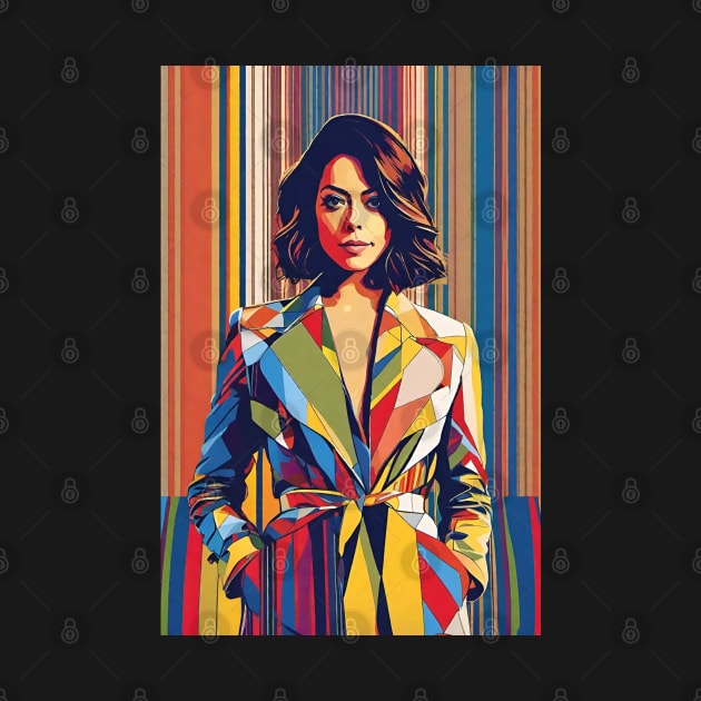 Art Deco Aubrey Plaza by ROH-shuh