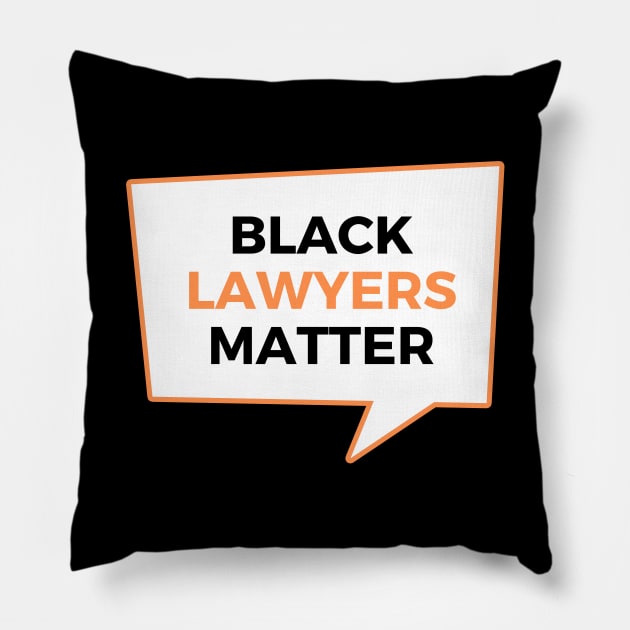 Black Lawyers Matter Pillow by applebubble