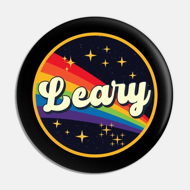 Leary // Rainbow In Space Vintage Style Pin by LMW Art