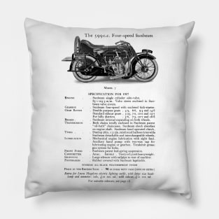 Sunbeam motorbike catalogue 1927 Pillow