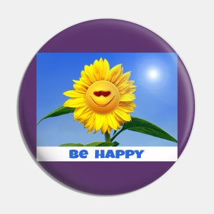 Be Happy Pin