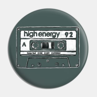 Retro Birthday Tape 1992 Pin