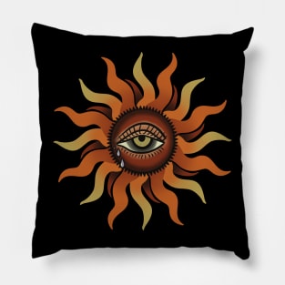 Sad sun Pillow