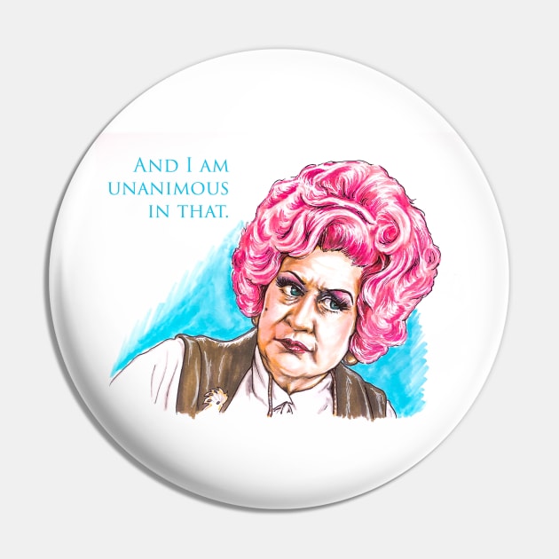 Mrs. Slocombe - AYBS? - And I am Unanimous in That Pin by xandra-homes