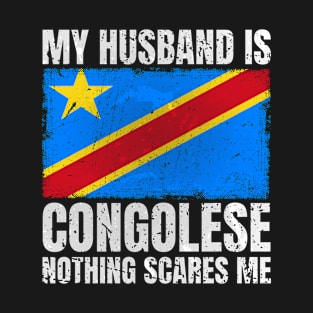 My Husband is Congolese for Wife DR Congo Congolese Husband T-Shirt