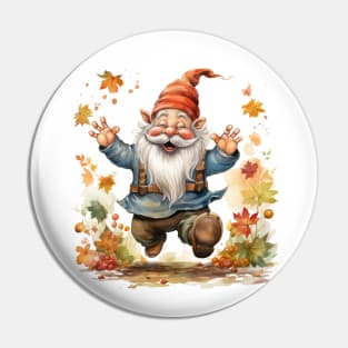 Autumn Happy Gnome #13 Pin