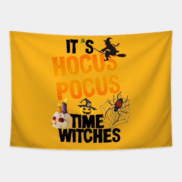 It’s hocus pocus time witches - Halloween Costume Gift Tapestry by irenelopezz