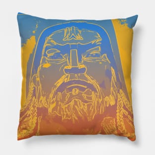 Vaporwave Genghis Khan 4220 Ulaanbaatar Pillow